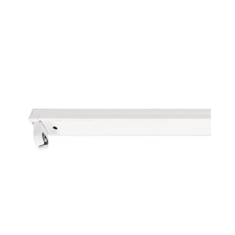 T8 SUPPORT SIMPLE TUBE 1500MM BLC L N MEME COTE x10
