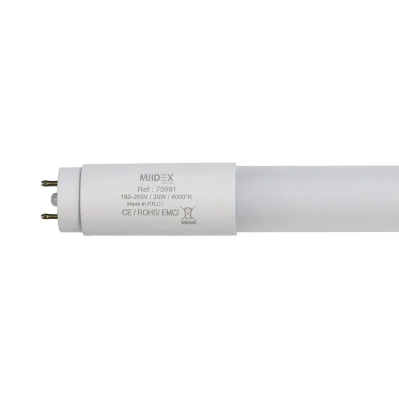 TUBE LED T8 20W 1200MM 180-265V 4000K BALLAST ELEC (X10)