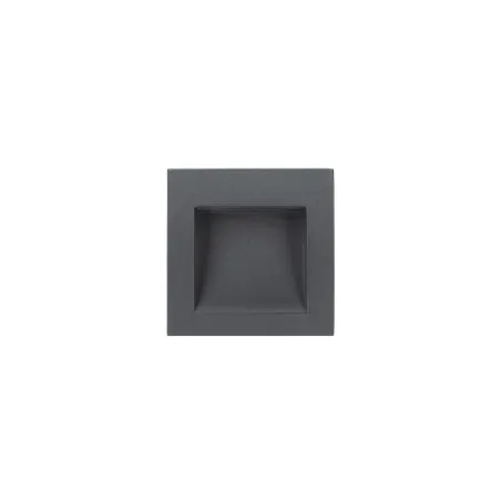 Spot de balisage à 3w LED d'escalier mur encastrable rectangle gri...