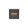 Spot de balisage à 3w LED d'escalier mur encastrable rectangle gri...