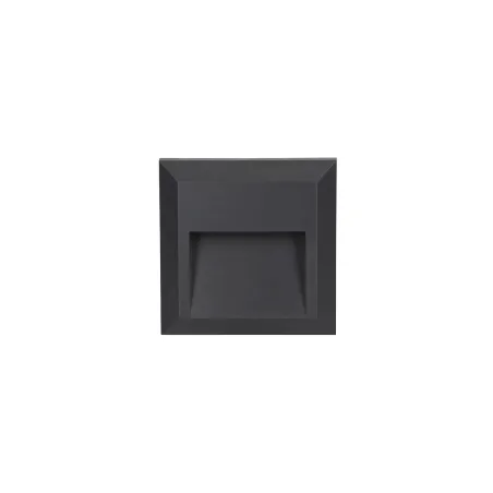 Spot de balisage à 3w LED d'escalier mur encastrable rectangle gri...