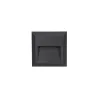 Spot de balisage à 3w LED d'escalier mur encastrable rectangle gri...