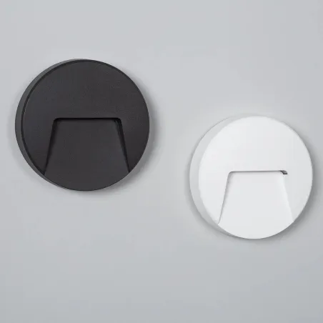 Spot de balisage à 3w LED d'escalier mur encastrable rectangle gri...