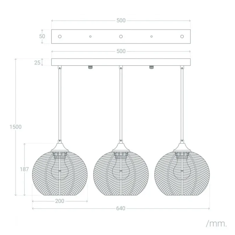 suspension-verre-et-metal-3-tetes-orientable-culot-e27