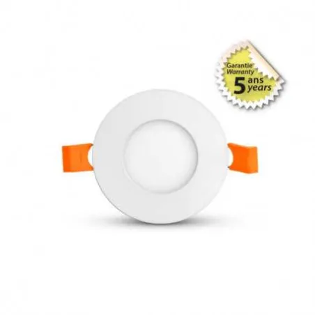 PLAFONNIER LED BLANC Ø90 3W 3000K GARANTIE 5 ANS