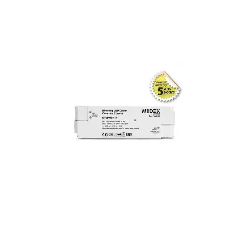 ALIM LED 20-40V DIM COUPURE DE PHASE 40W 1050MA IP20