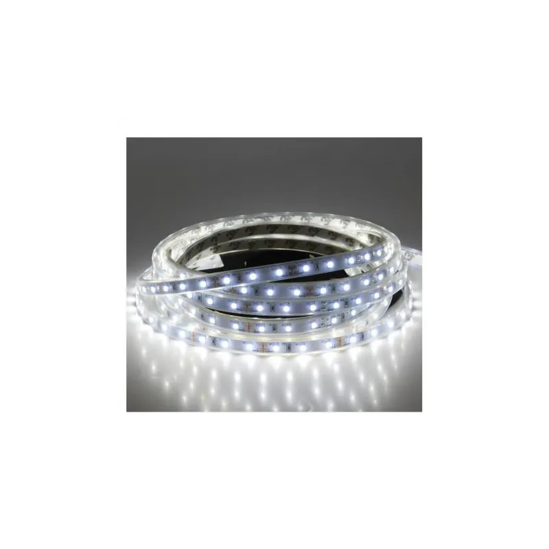 BANDEAU BLC 6000K 5M 60LED ET 4.8W/M IP67 12V SILICON