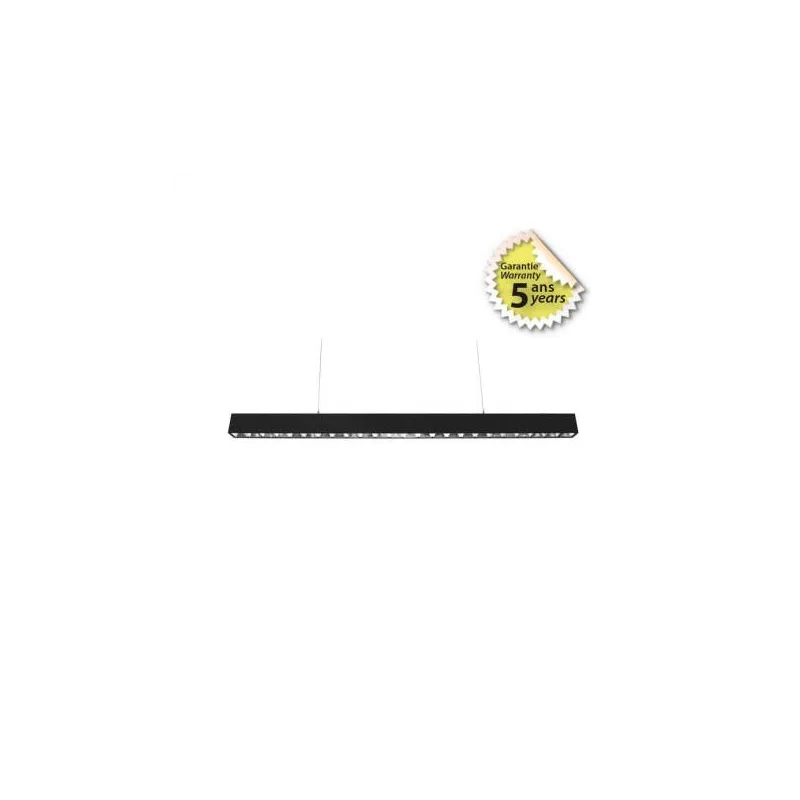 LINEAIRE LED 50W 1500MM 4000K NOIR UGR19 5ANS