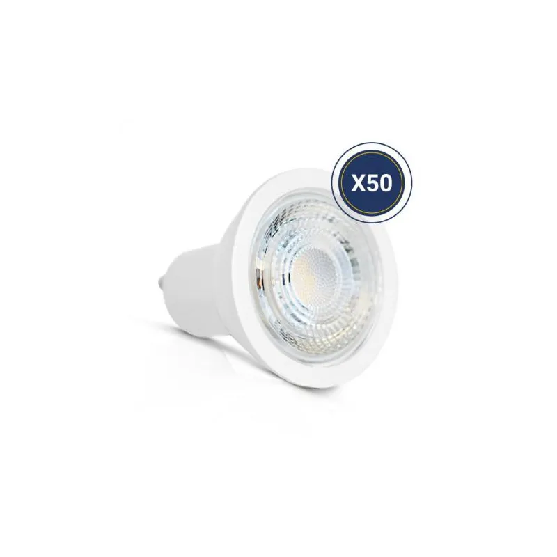 LED 6W GU10 3000K 75° BOITE PACK DE 50