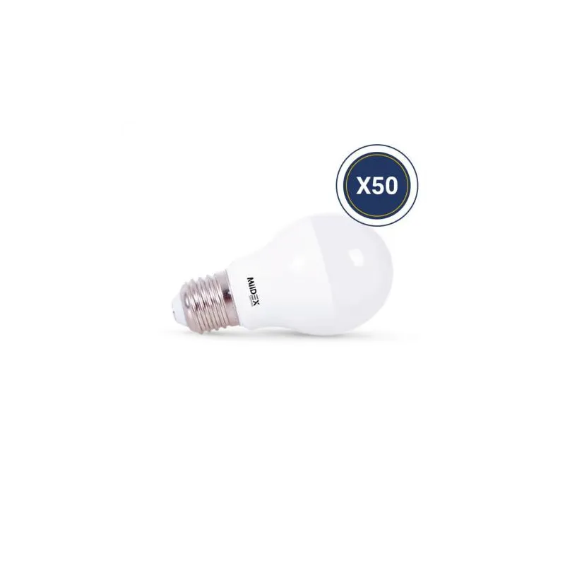 LED 6W BULB E27 3000K BOITE PACK DE 50