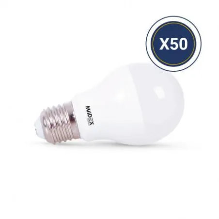 LED 6W BULB E27 3000K BOITE PACK DE 50