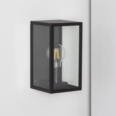 applique murale blanche culot e27-ip44_220v-lanterne cage moderne