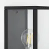 applique murale blanche culot e27-ip44_220v-lanterne cage moderne