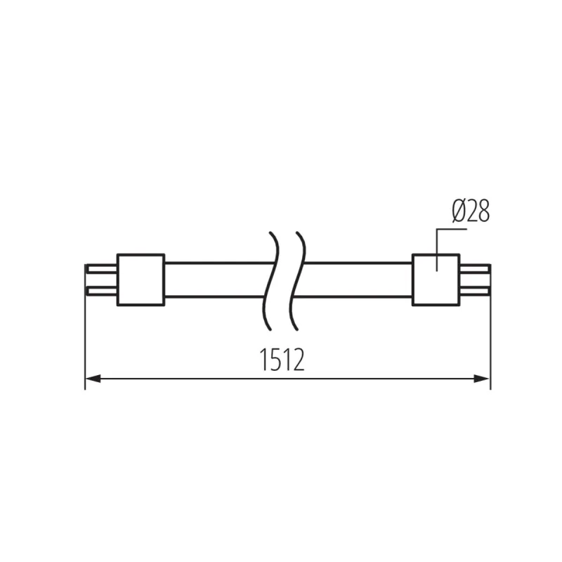 Tube T8 LED-v4 glass haut rendement 22w-4000k-3520lm