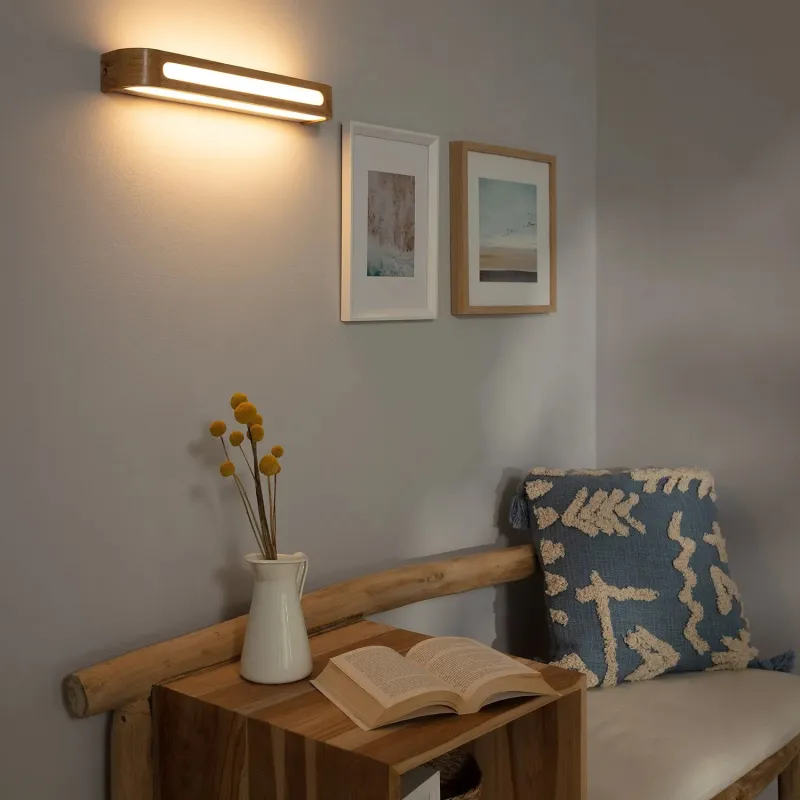 applique-murale-bois-12w-led-40cm