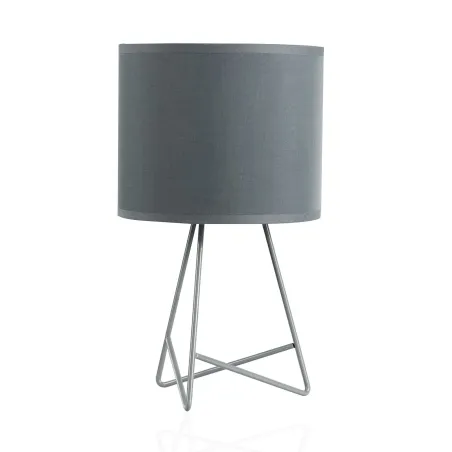 Lampe à poser Shiny Star max20W E14 Gris 230V alu/tissu