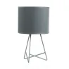 Lampe à poser Shiny Star max20W E14 Gris 230V alu/tissu