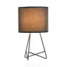 Lampe à poser Shiny Star max20W E14 Gris 230V alu/tissu