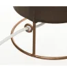 Lampe à poser Shiny Circle max20W E14 Copper/Taupe 230V alu/tissu