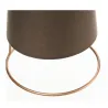 Lampe à poser Shiny Circle max20W E14 Copper/Taupe 230V alu/tissu