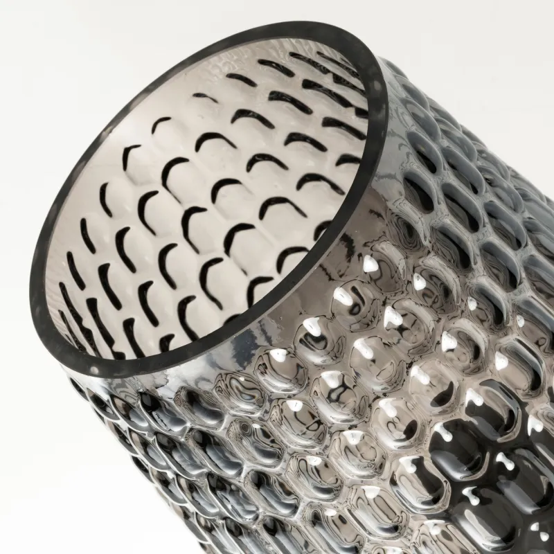 Lampe à poser Crystal Sparkle max20W E14 Gris 230V verre