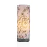 Lampe à poser Flowery Romance max20W E14 Beige/Gris 230V tissu/métal