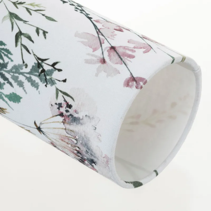 Lampe à poser Flowery Romance max20W E14 Beige/Gris 230V tissu/métal