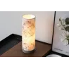 Lampe à poser Flowery Romance max20W E14 Beige/Gris 230V tissu/métal