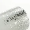 Glowing Glitter Candle 2 bougies cire Pile Blanc/Paillettes cire Argent
