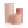 Shine like a candle kit 3 bougies cire Pile abricot cire