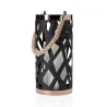 Lantern Soul Lanterne avec bougie Pile Noir/Blanc métal/plastique