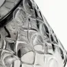 Lampe à poser Crystal Glow max20W E14 Noir/Gris 230V tissu/verre