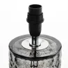 Lampe à poser Crystal Glow max20W E14 Noir/Gris 230V tissu/verre