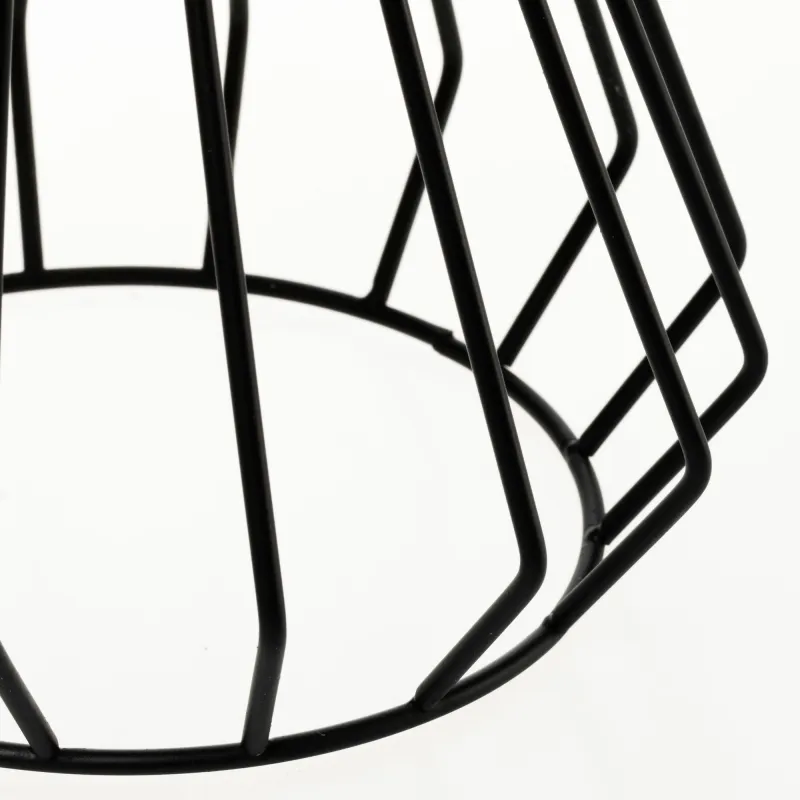 Lampe à poser Shiny Diamond max20W E27 Noir/Noir 230V tissu/alu