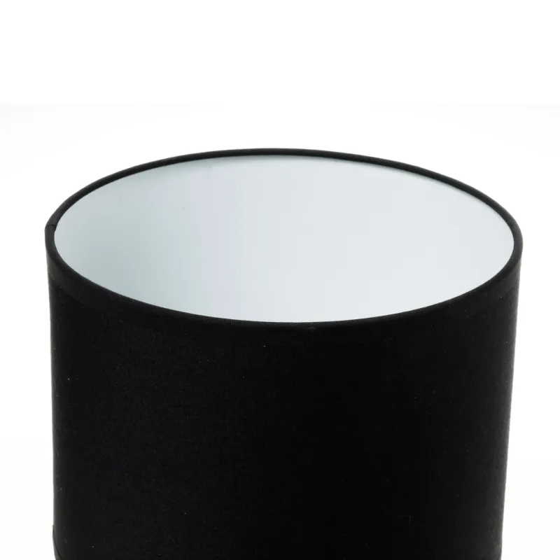 Lampe à poser Sip of silver max20W E14 Noir/Argent 230V tissu/céramique