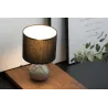 Lampe à poser Sip of silver max20W E14 Noir/Argent 230V tissu/céramique