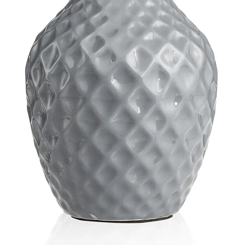 Lovely Sparkle Lampe à poser max20W E14 Blanc/Gris 230V tissu/céramique