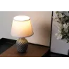 Lovely Sparkle Lampe à poser max20W E14 Blanc/Gris 230V tissu/céramique