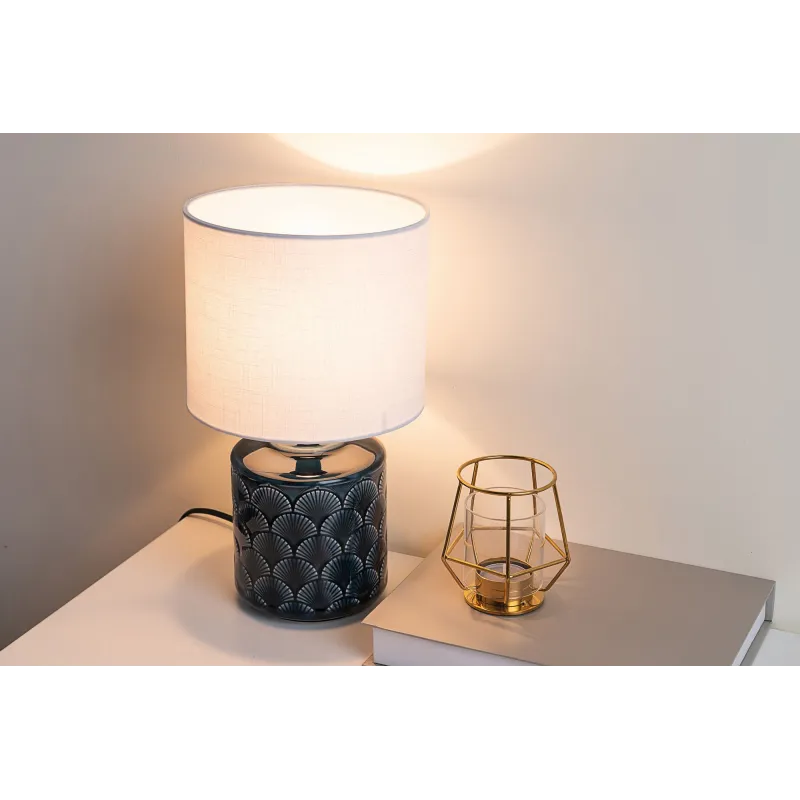 Glowing Midnight max20W E14 Blanc/Bleu 230V tissu/céramique
