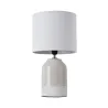 Lampe à poser Sandy Glow max20W E14 Blanc/Beige 230V tissu/céramique