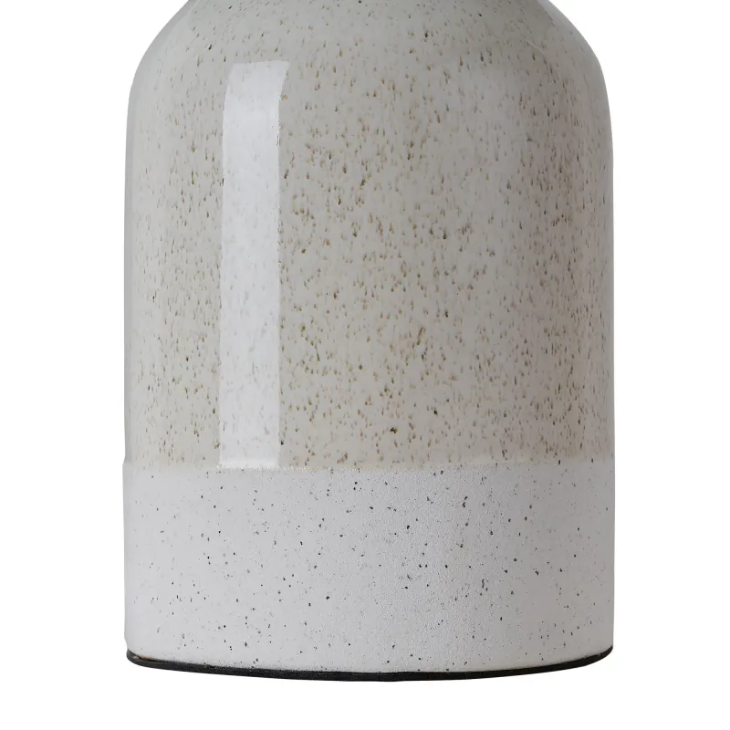 Lampe à poser Sandy Glow max20W E14 Blanc/Beige 230V tissu/céramique