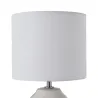 Lampe à poser Sandy Glow max20W E14 Blanc/Beige 230V tissu/céramique