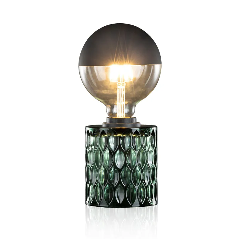 Crystal Magic Lampe à poser max20W E27 Vert 230V verre