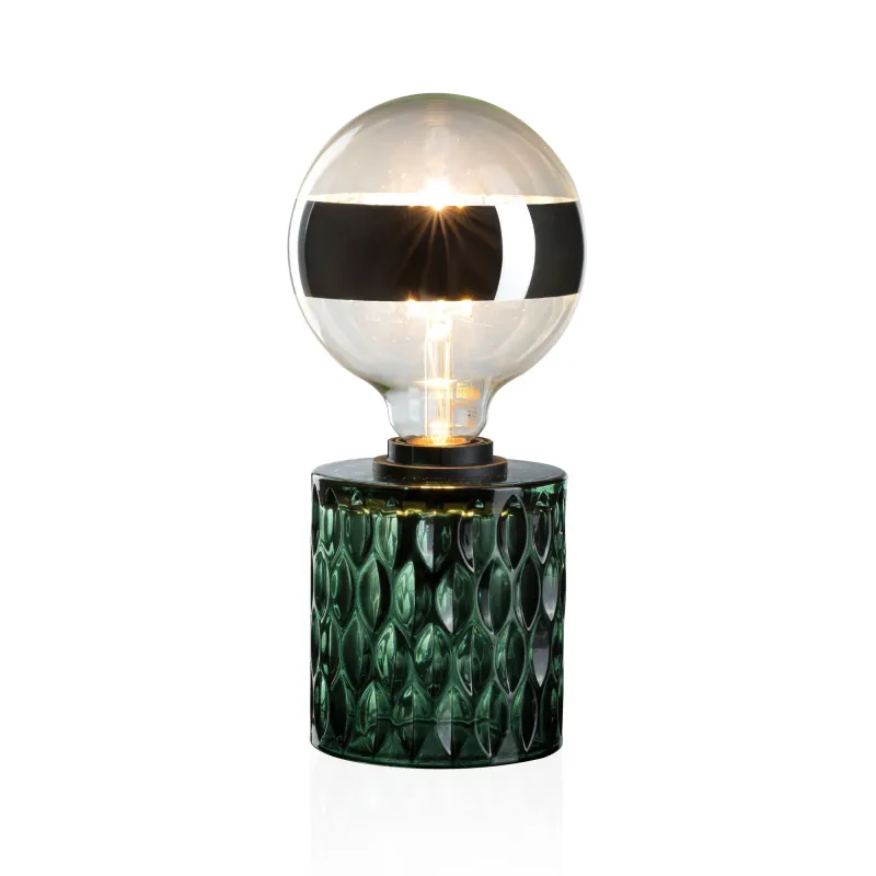 Crystal Magic Lampe à poser max20W E27 Vert 230V verre