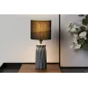 Lampe à poser Sandy Glow max20W E14 Blanc/Gris 230V tissu/céramique