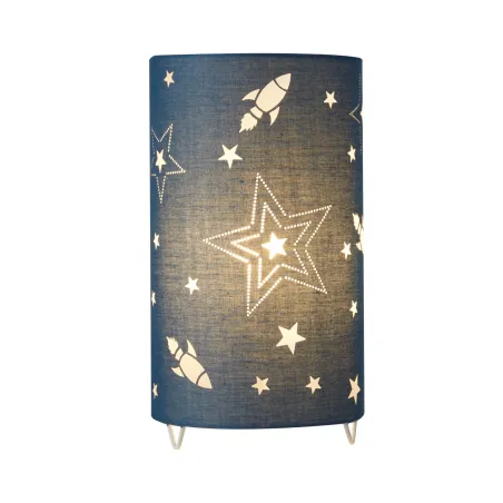 Lampe à poser Cute Universe Lamp max.20W E14 Bleu 230V tissu/métal