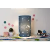 Lampe à poser Cute Universe Lamp max.20W E14 Bleu 230V tissu/métal