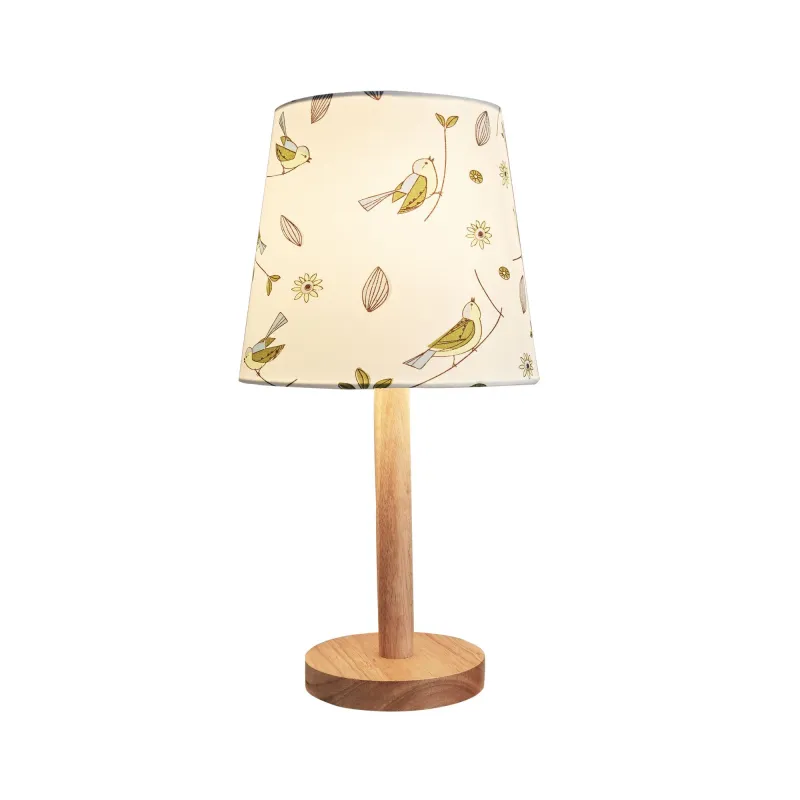 Cute Bird Lamp max.20W E27 Blanc 230V tissu/bois