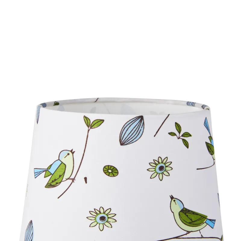 Cute Bird Lamp max.20W E27 Blanc 230V tissu/bois