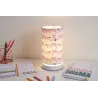 Cute Fox Lamp Lampe à poser max.20W E27 Blanc/Rose 230V tissu/métal